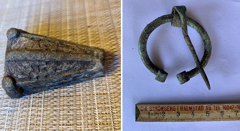 Suède - Les deux agrafes de l'Âge Viking découvertes grâce à un garçon de 8 ans, dans le sud de Gotland - Photo: Andreas Tillema et le Musée de Gotland