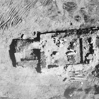 Suède - Les ruines de l'église de Västerhus, paroisse de Frösö, Jämtland, avant 1951 - Photo: Riksantikvarieämbetets arkiv