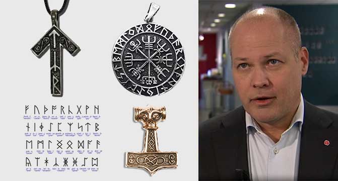 Suède - Morgan Johansson, le ministre de la Justice, veut faire interdire plusieurs symboles de la culture nordique - Photo: Samhällsnytt